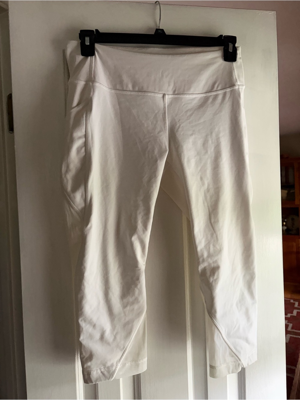 Lululemon Wunder Under High-Rise Crop 21” Mesh White Leggings Size 10